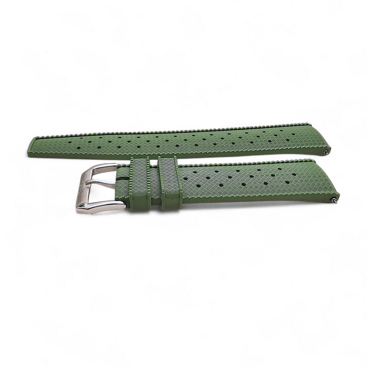 FKM Rubber Tropical Divers High Quality Watch Strap Band 20mm 22mm Green - Wrist Envy