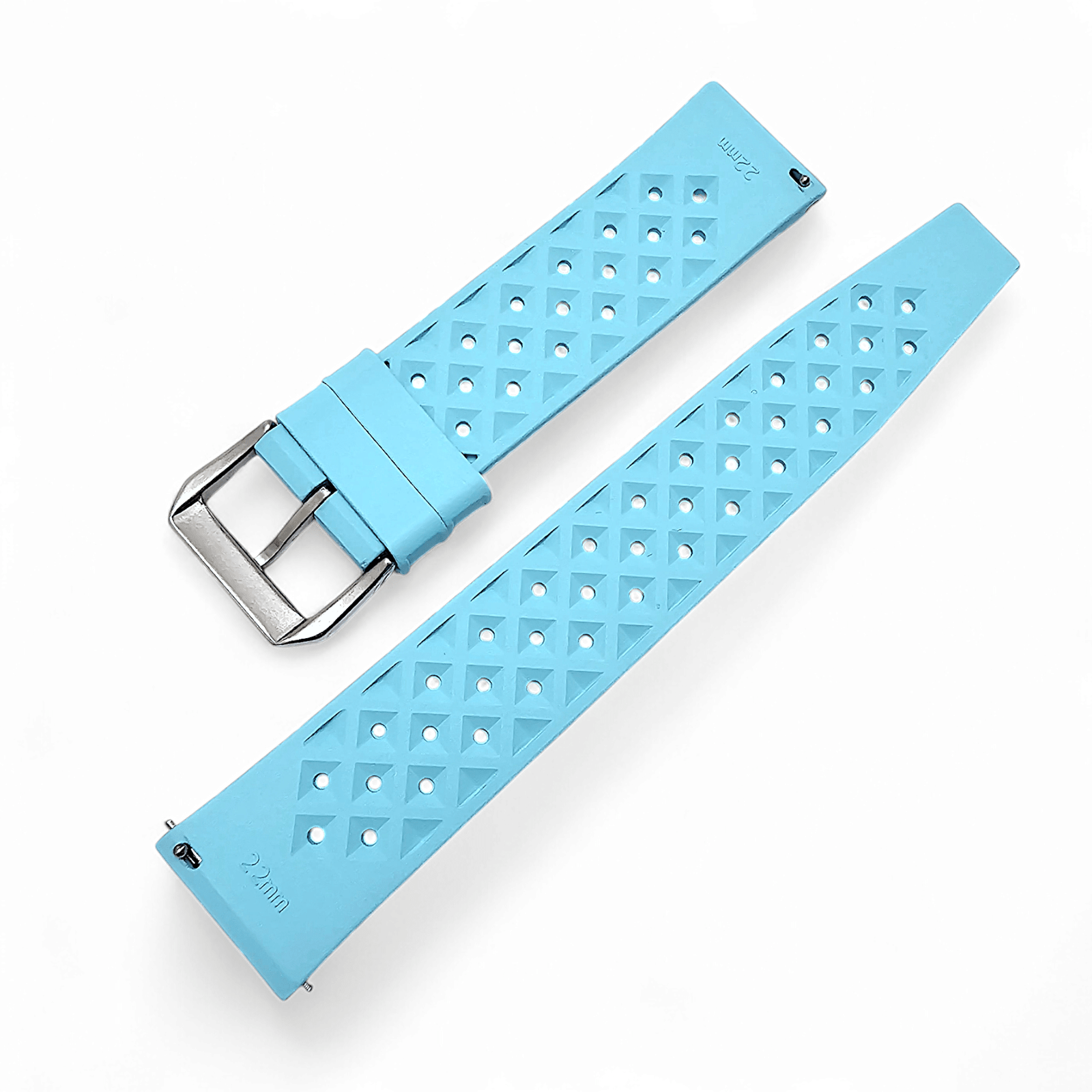 FKM Rubber Tropical Divers High Quality Watch Strap Band 20mm 22mm Tiffany Blue - Wrist Envy