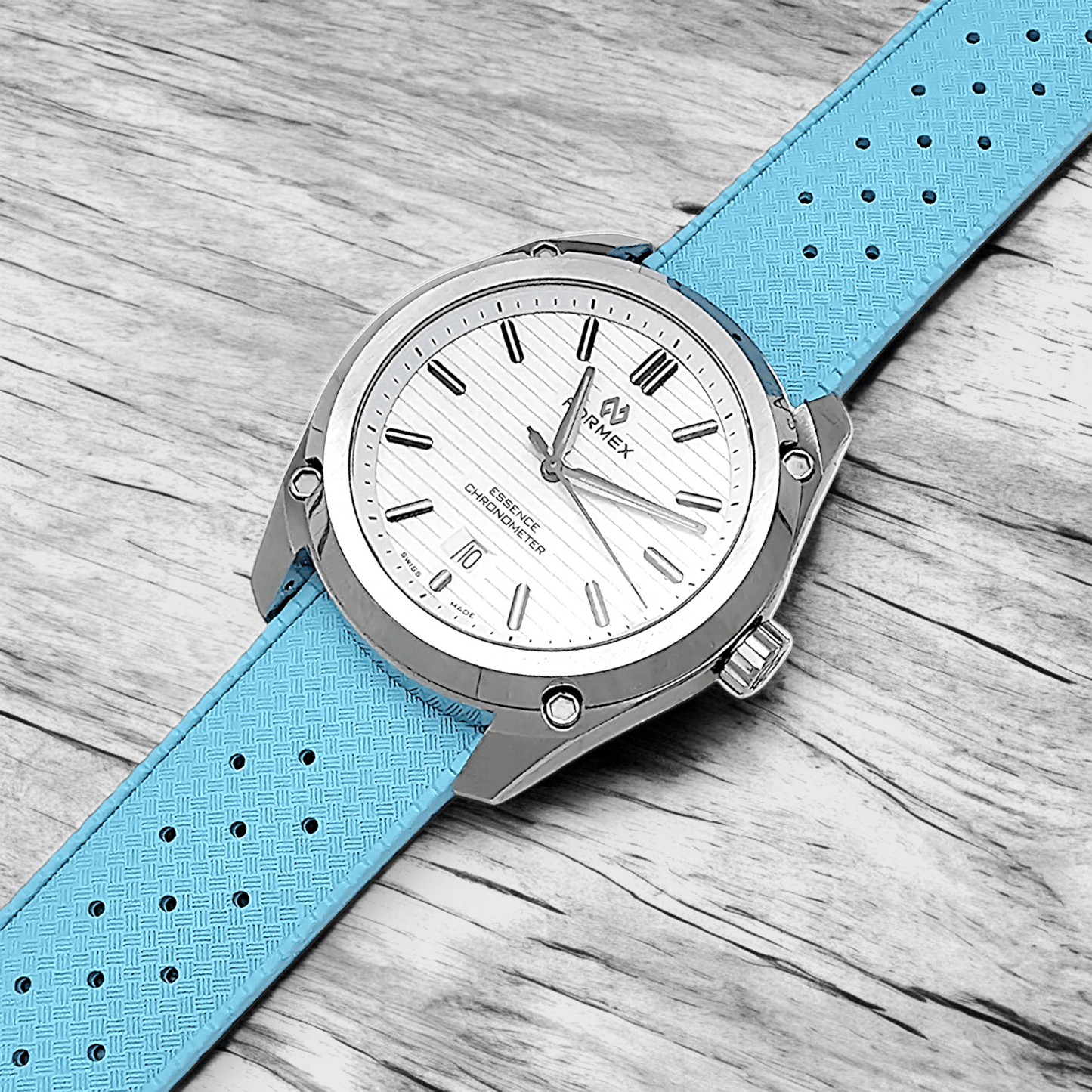FKM Rubber Tropical Divers High Quality Watch Strap Band 20mm 22mm Tiffany Blue - Wrist Envy