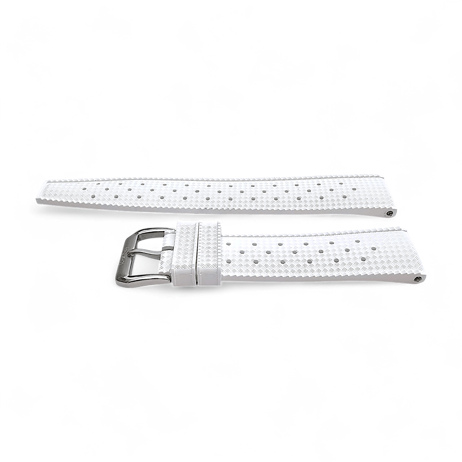 FKM Rubber Tropical Divers High Quality Watch Strap Band 20mm 22mm White - Wrist Envy