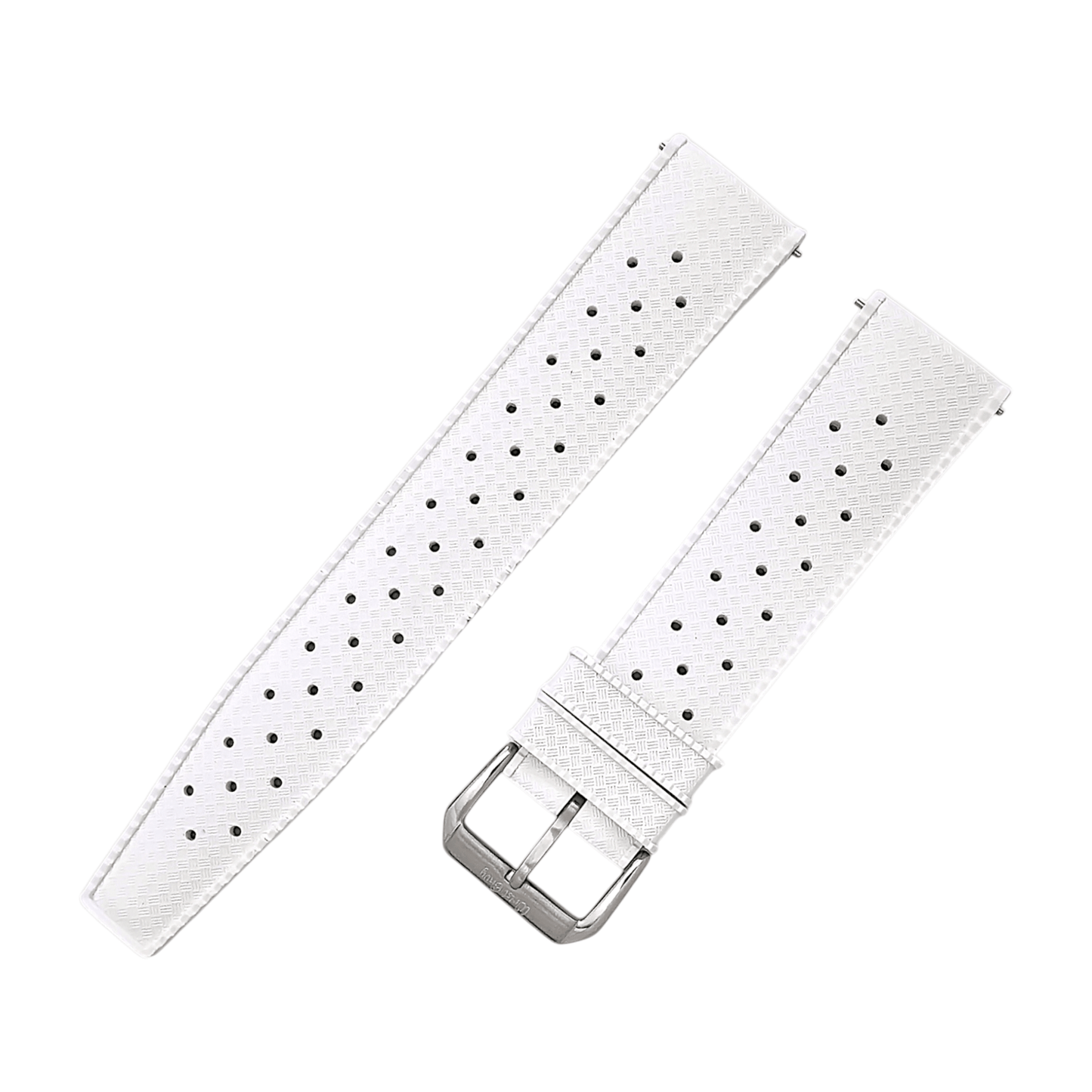 FKM Rubber Tropical Divers High Quality Watch Strap Band 20mm 22mm White - Wrist Envy
