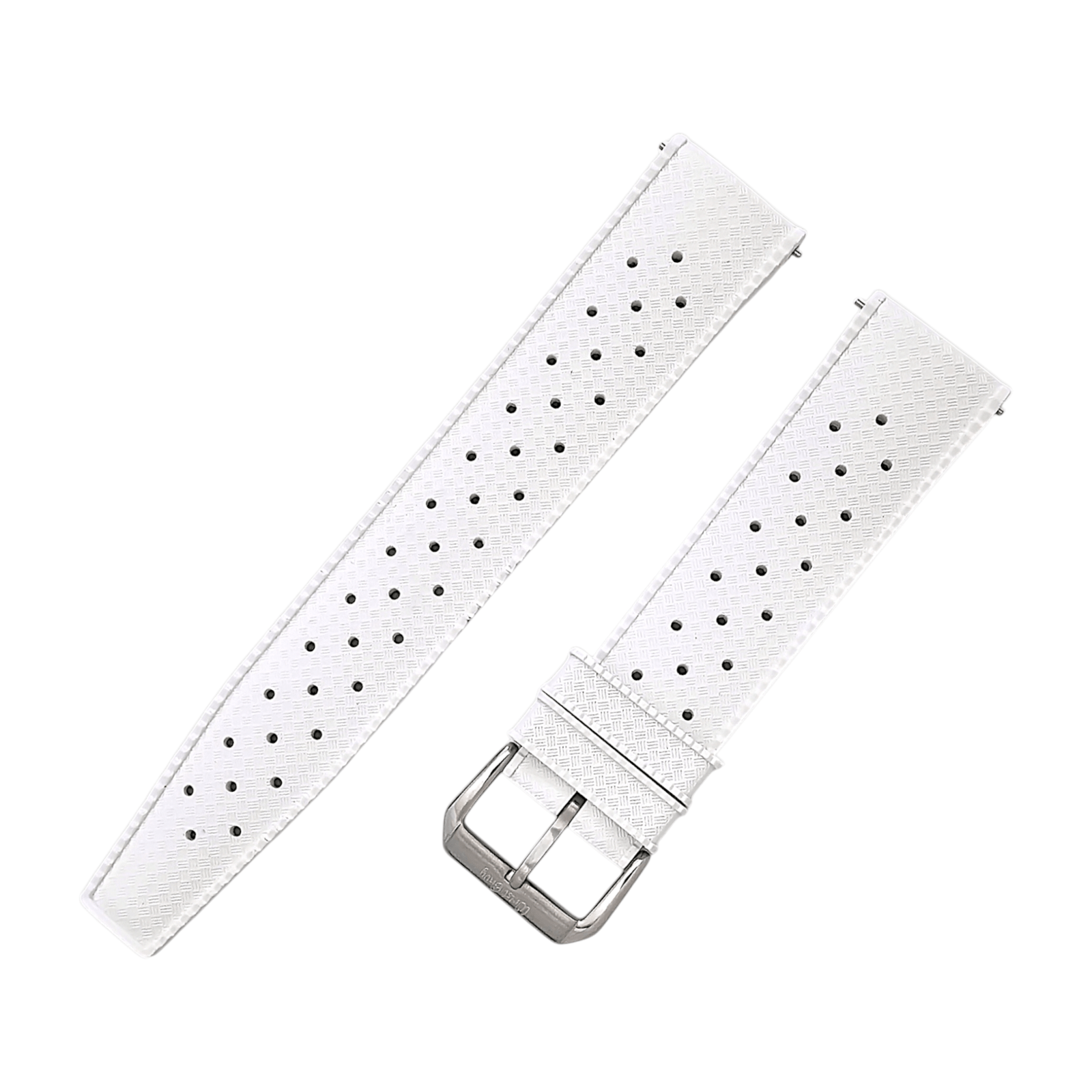 FKM Rubber Tropical Divers High Quality Watch Strap Band 20mm 22mm White - Wrist Envy
