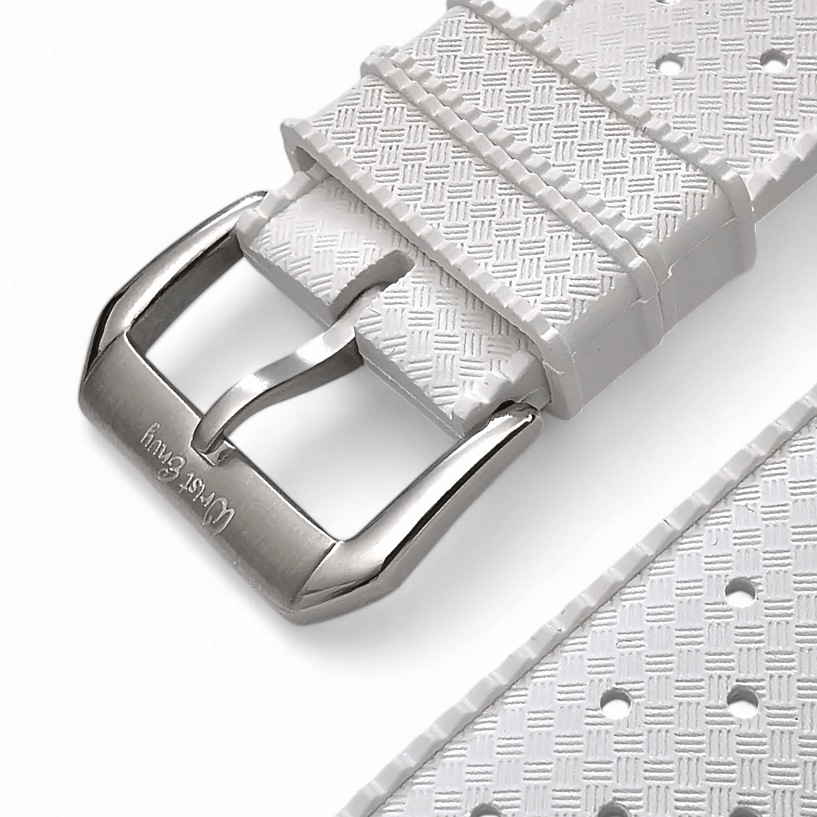 FKM Rubber Tropical Divers High Quality Watch Strap Band 20mm 22mm White - Wrist Envy