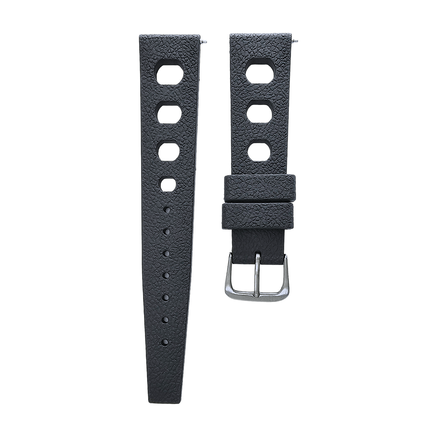 FKM Rubber Tropical Retro Divers Watch Strap Band 20mm 22mm - Wrist Envy