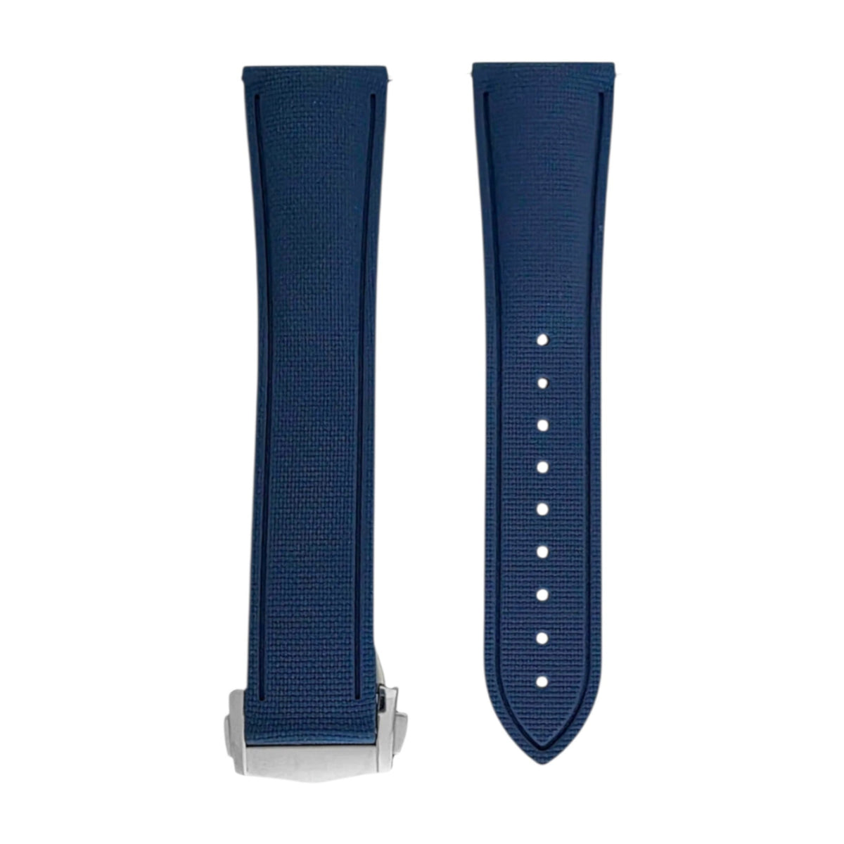 FKM Rubber Watch Strap Band Deployment Clasp Divers Quick Release 20mm 21mm 22mm - Wrist Envy