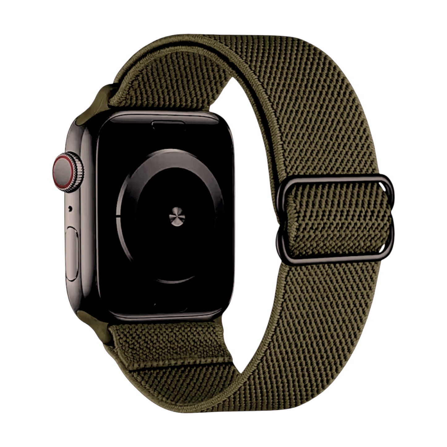 Flex Active Nylon Elastic Stretch Strap For Apple Army Green - Wrist Envy