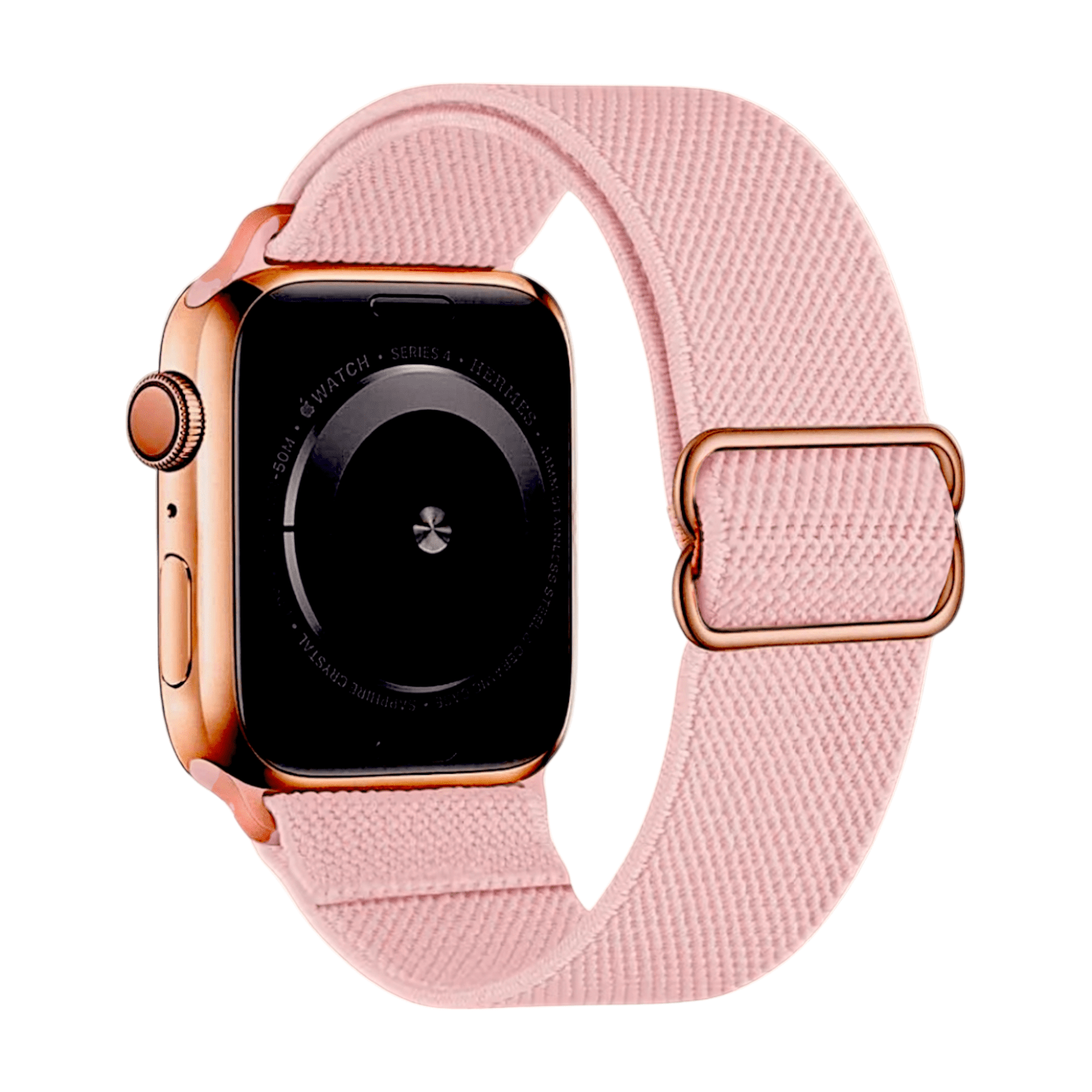 Flex Active Nylon Elastic Stretch Strap For Apple Watch Soft Pink - Wrist Envy