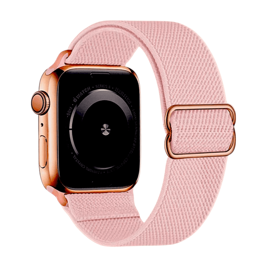 Flex Active Nylon Elastic Stretch Strap For Apple Watch Soft Pink - Wrist Envy
