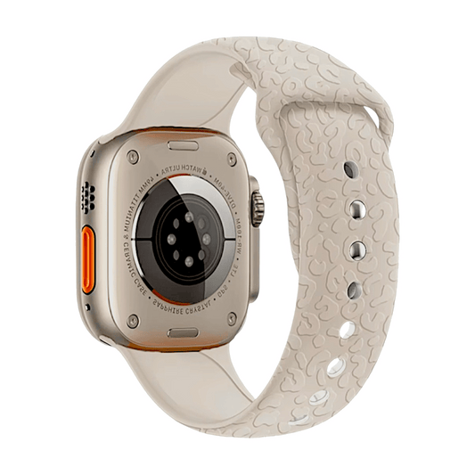 Floral Patterned Silicone Watch Strap For Apple Watch Starlight - Wrist Envy