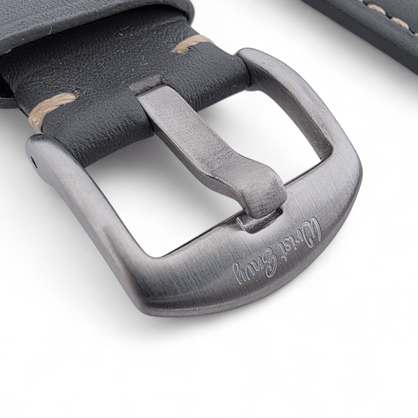 Full Grain Leather Strap For Apple Watch Grey - Wrist Envy