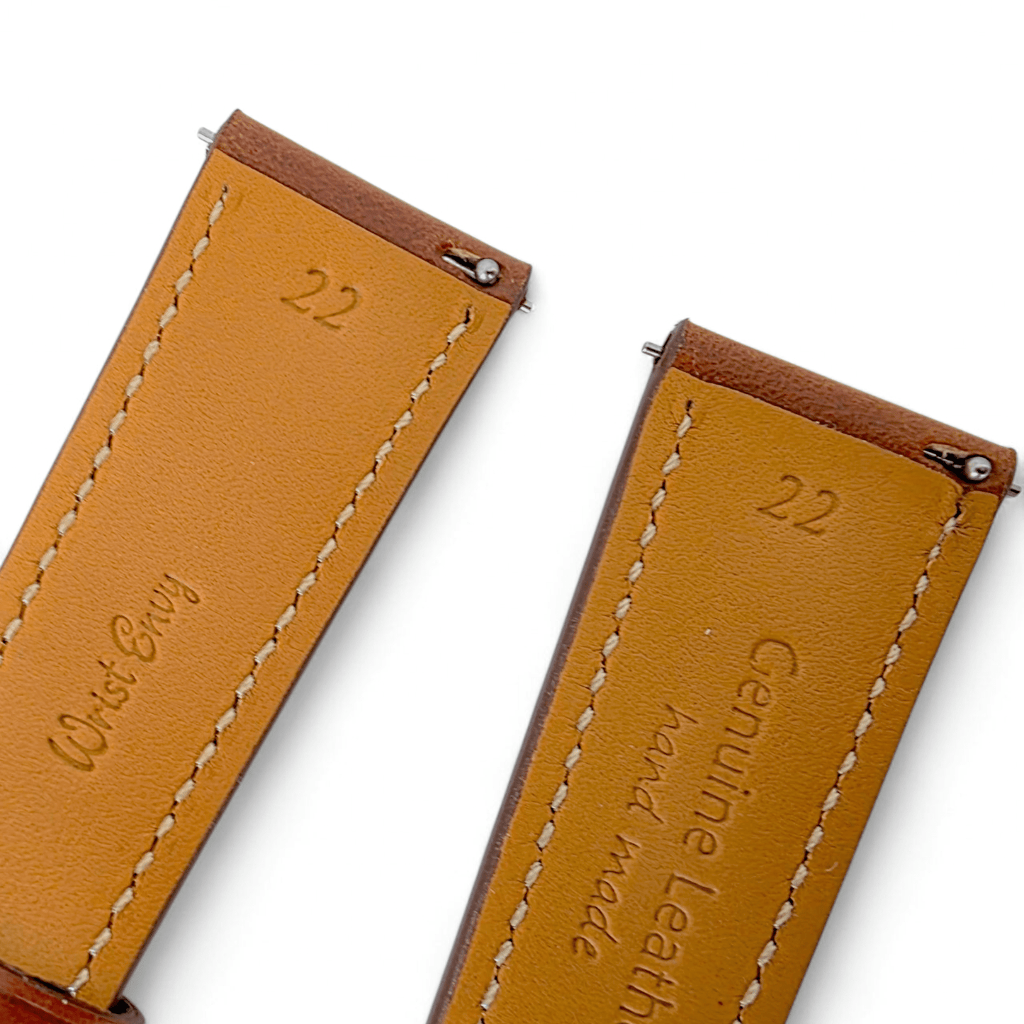 Genuine Full Grain Leather British Bridle Watch Strap 20mm 22mm - Wrist Envy