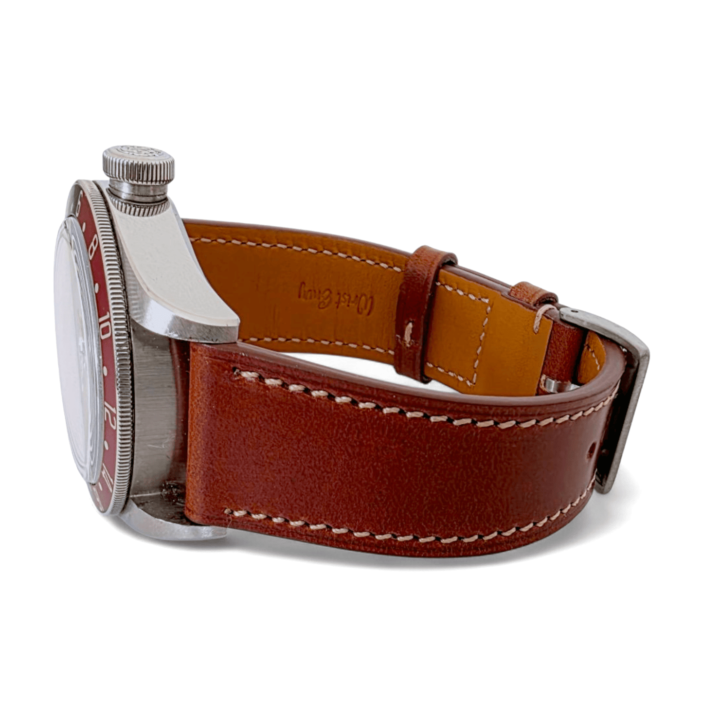 Genuine Full Grain Leather British Bridle Watch Strap 20mm 22mm - Wrist Envy