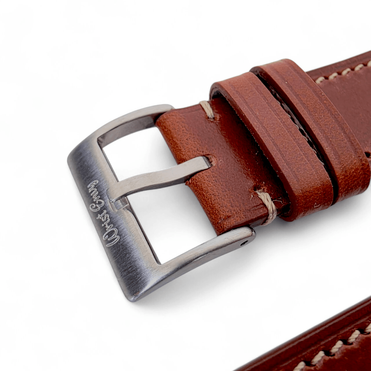 Genuine Full Grain Leather British Bridle Watch Strap 20mm 22mm - Wrist Envy