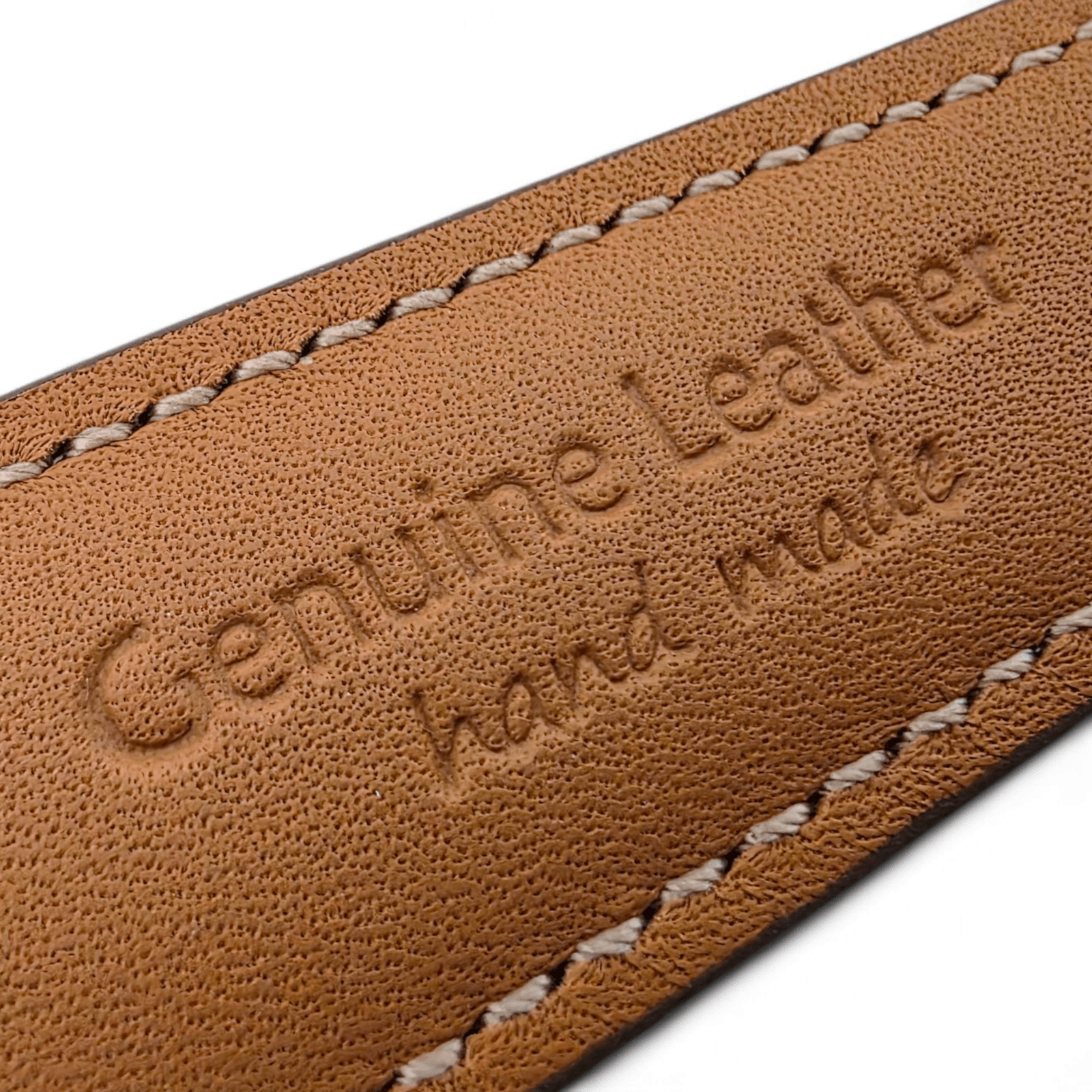 Genuine Full Grain Leather Tuscan Padded Watch Strap 20mm 22mm Dark Brown - Wrist Envy