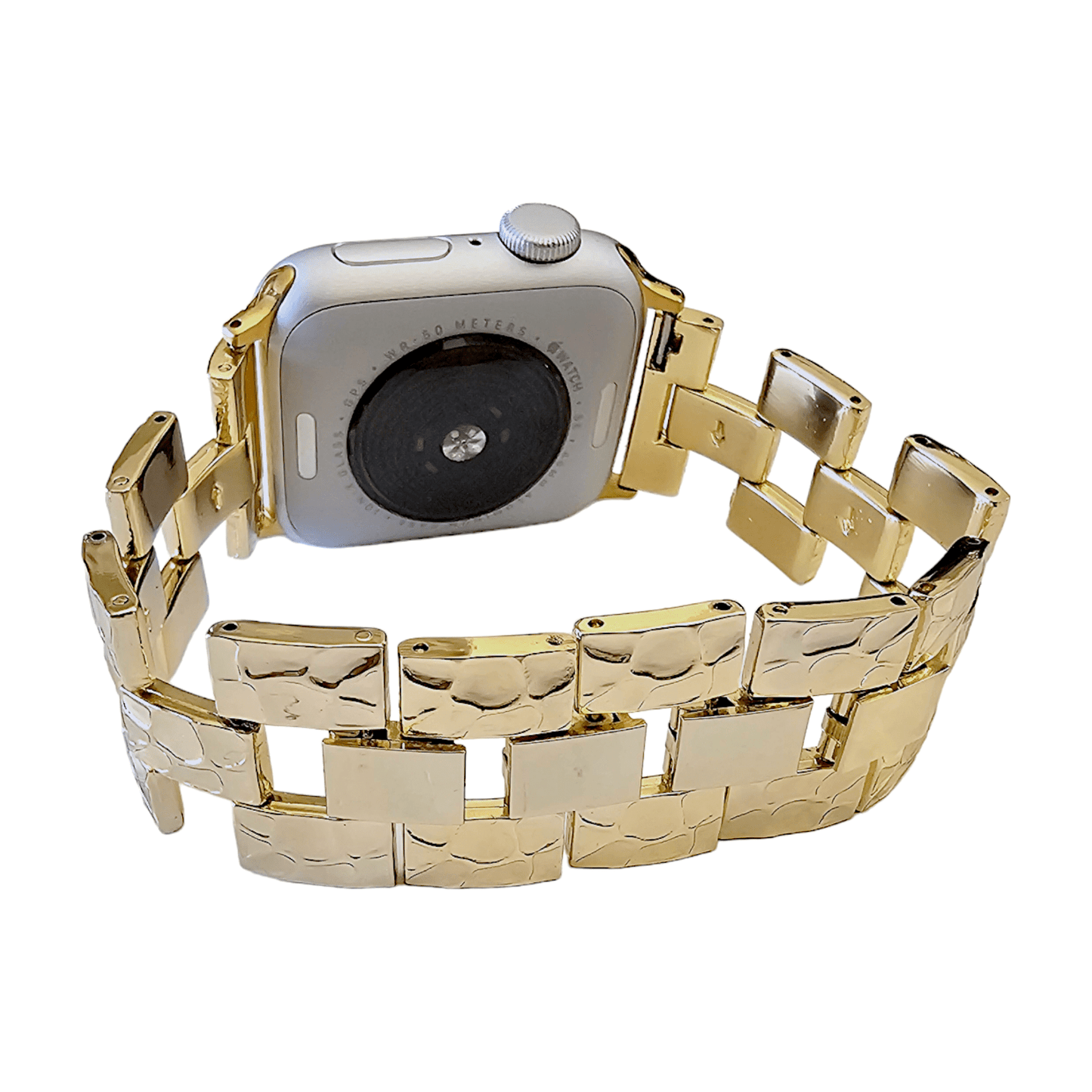 Gold Crushed metal bracelet for Apple Watch - Wrist Envy
