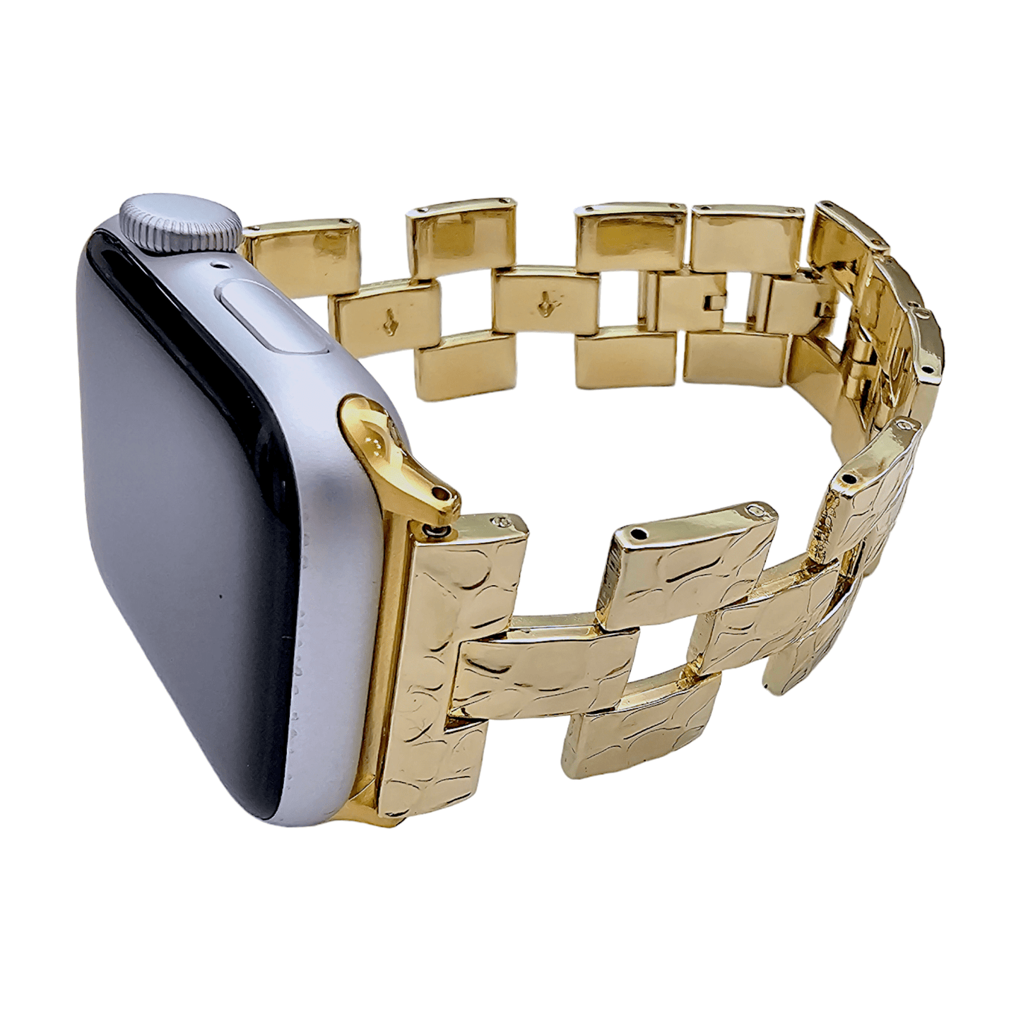 Gold Crushed metal bracelet for Apple Watch - Wrist Envy