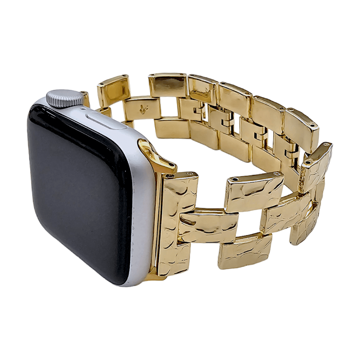 Gold Crushed metal bracelet for Apple Watch - Wrist Envy