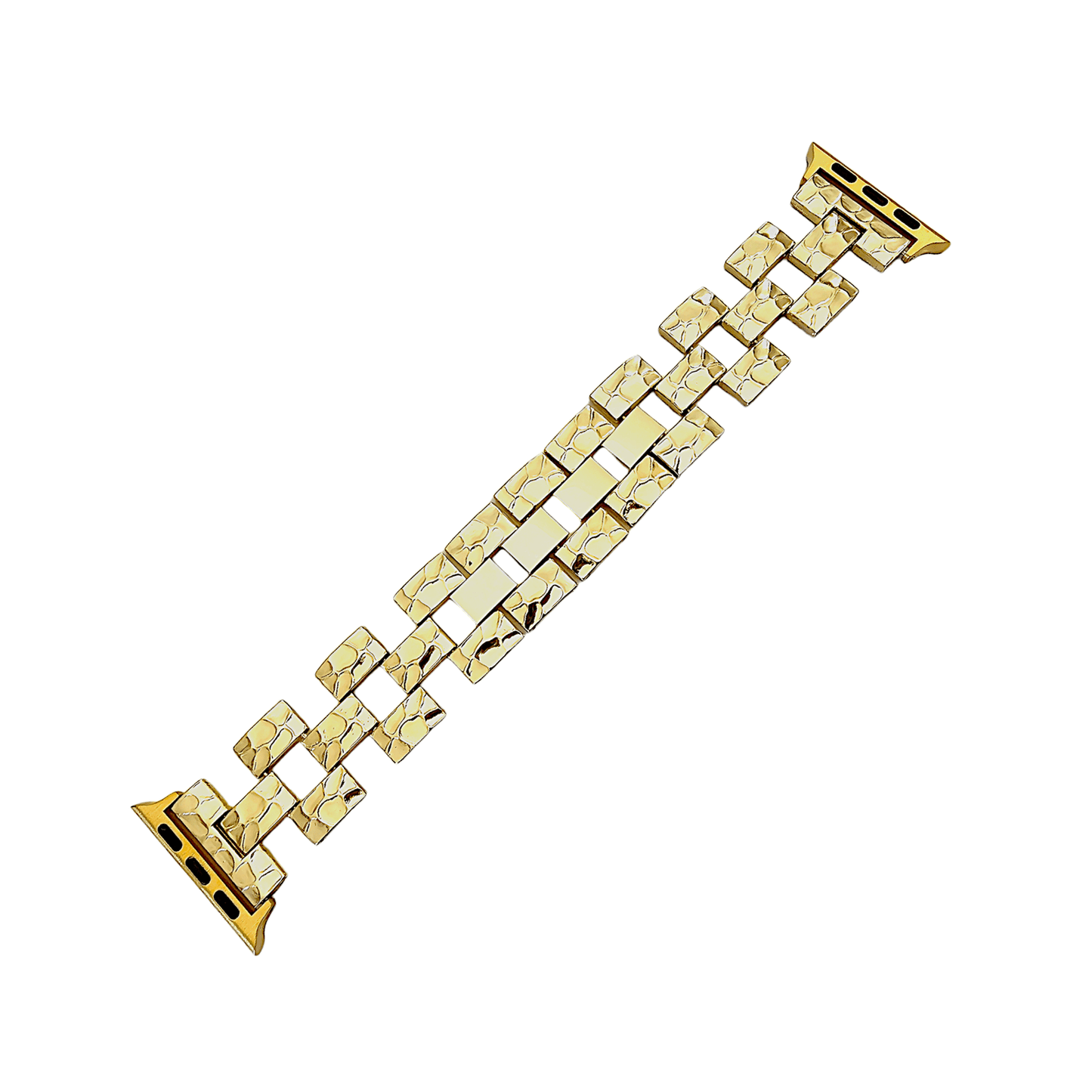 Gold Crushed metal bracelet for Apple Watch - Wrist Envy