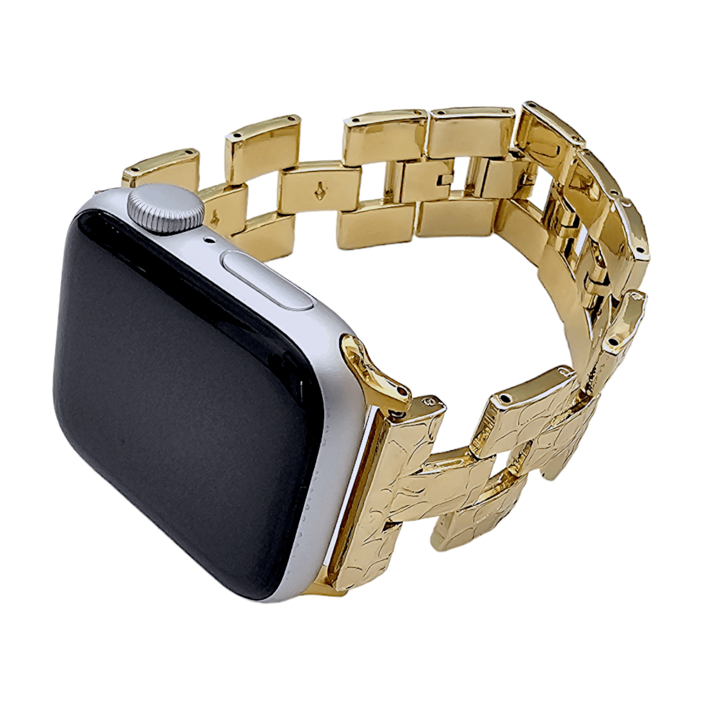 Gold Crushed metal bracelet for Apple Watch - Wrist Envy