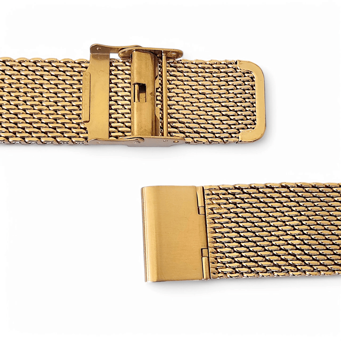 Gold Plated High Quality Shark Mesh 2.7mm Thick 18mm 20mm 22mm - Wrist Envy