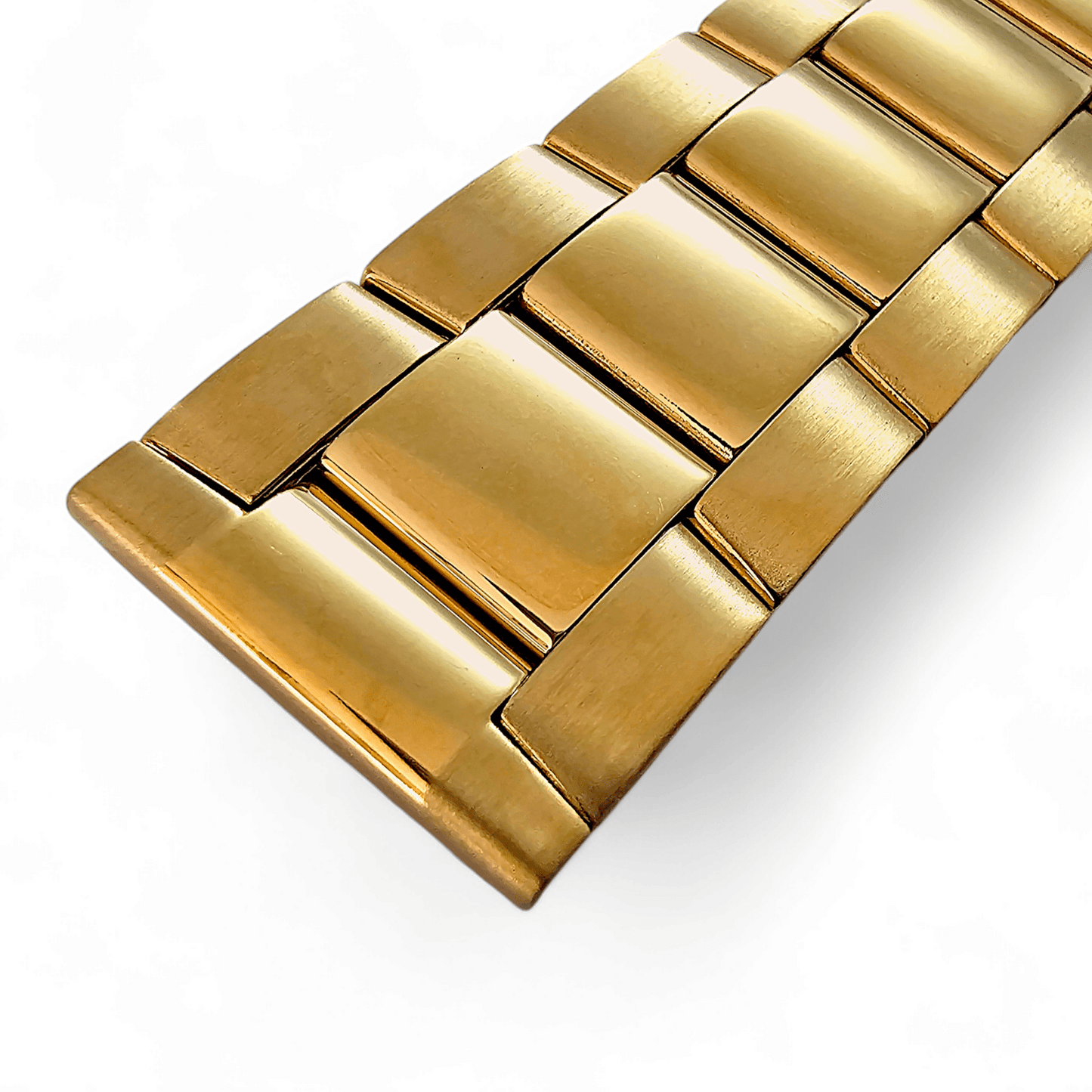 Gold PVD Stainless Steel Watch Bracelet Metal 20mm - Wrist Envy