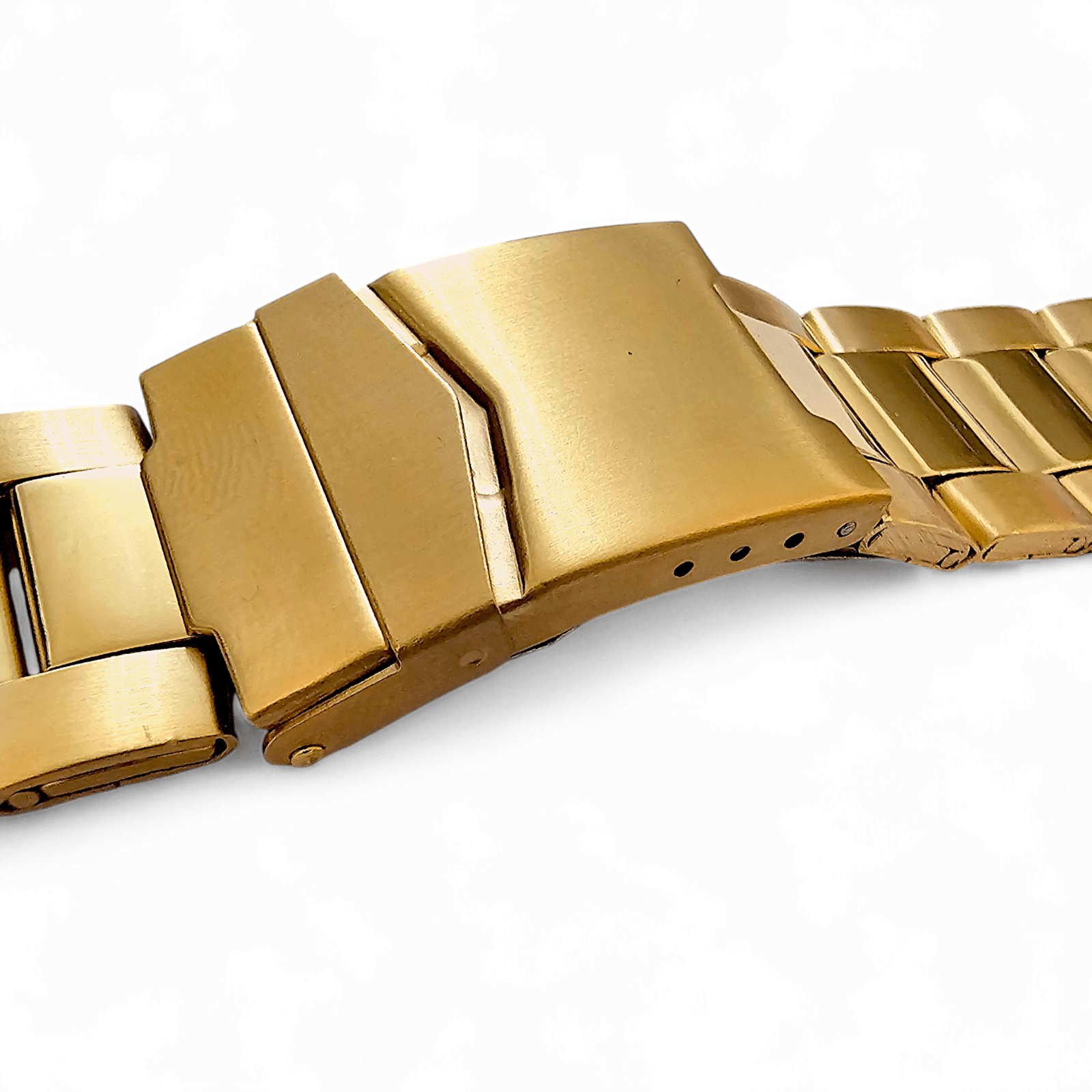 Gold PVD Stainless Steel Watch Bracelet Metal 20mm - Wrist Envy