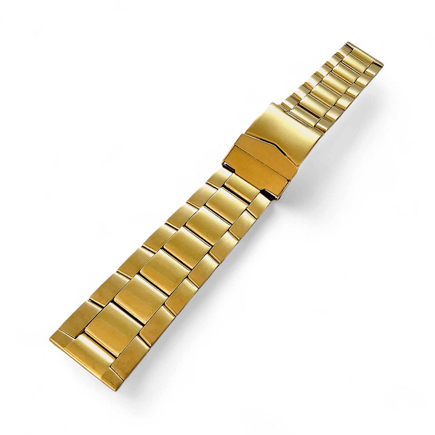 Gold PVD Stainless Steel Watch Bracelet Metal 20mm - Wrist Envy