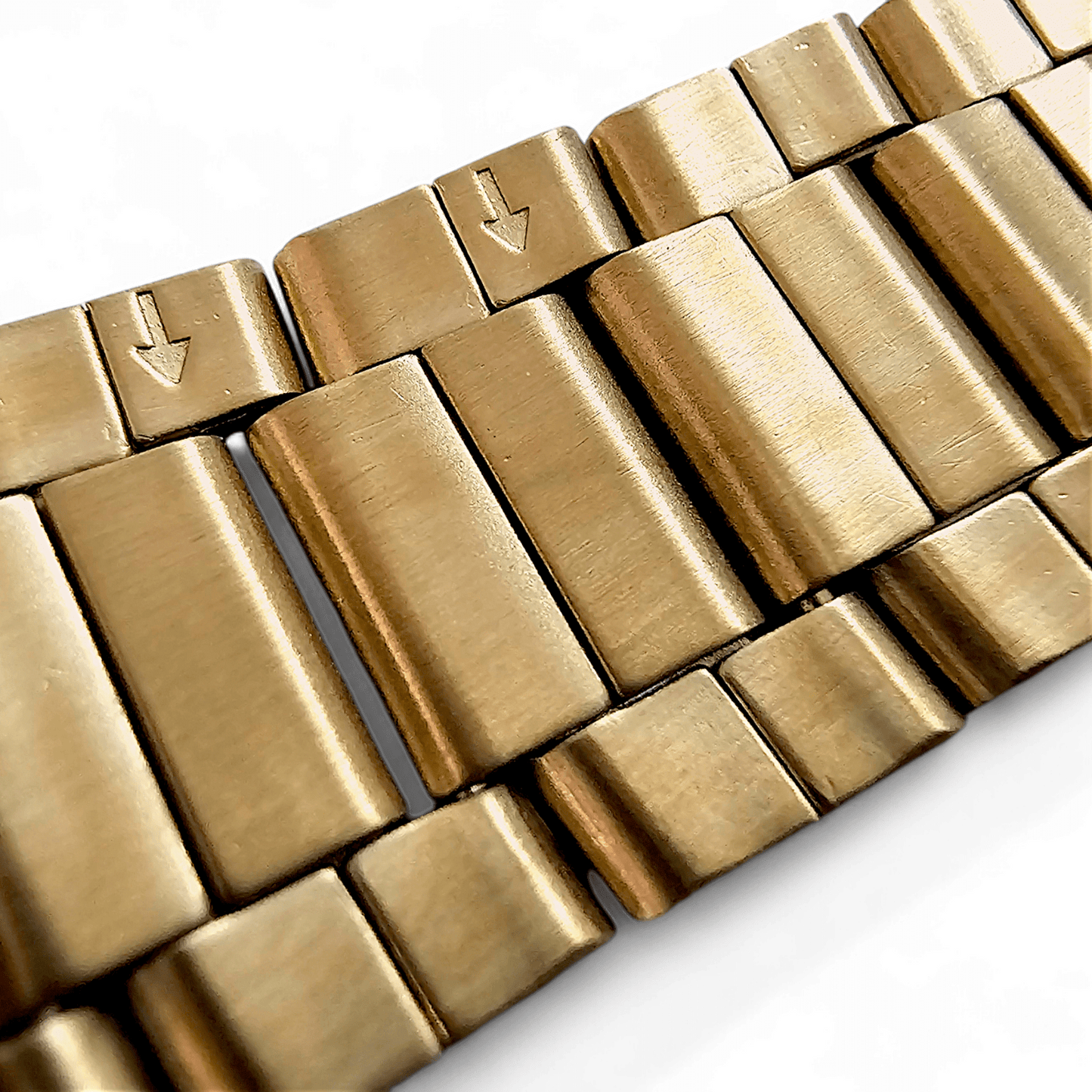 Gold PVD Stainless Steel Watch Bracelet Metal 20mm - Wrist Envy