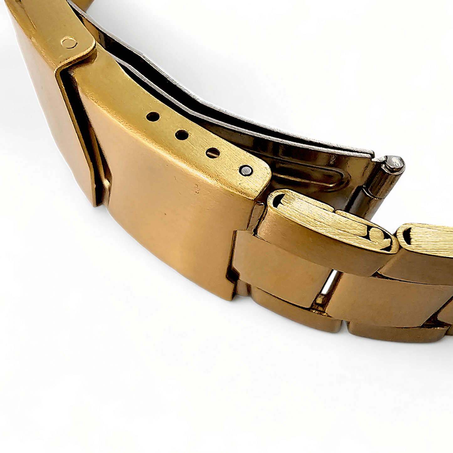 Gold PVD Stainless Steel Watch Bracelet Metal 20mm - Wrist Envy