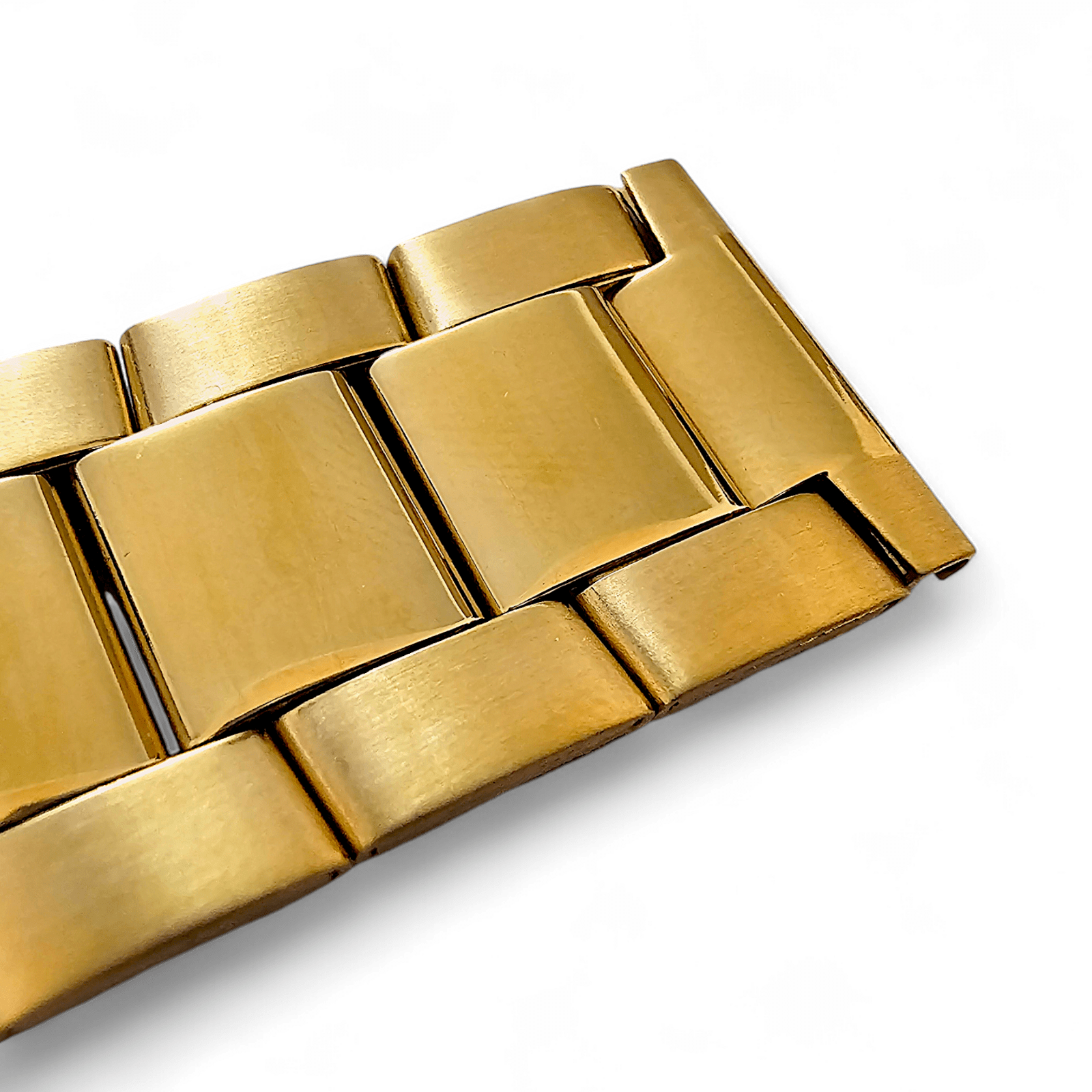 Gold PVD Stainless Steel Watch Bracelet Metal 20mm - Wrist Envy