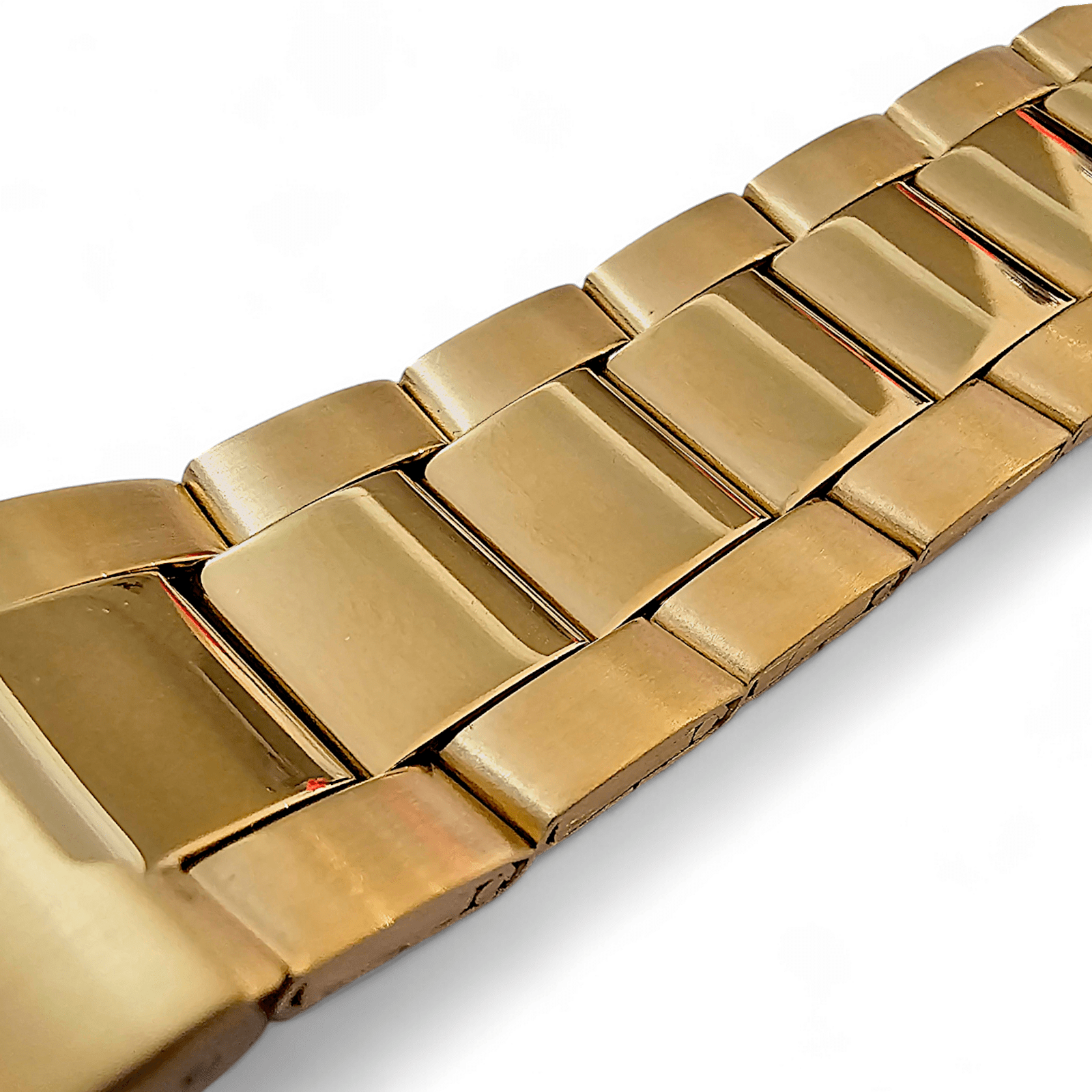 Gold PVD Stainless Steel Watch Bracelet Metal 20mm - Wrist Envy