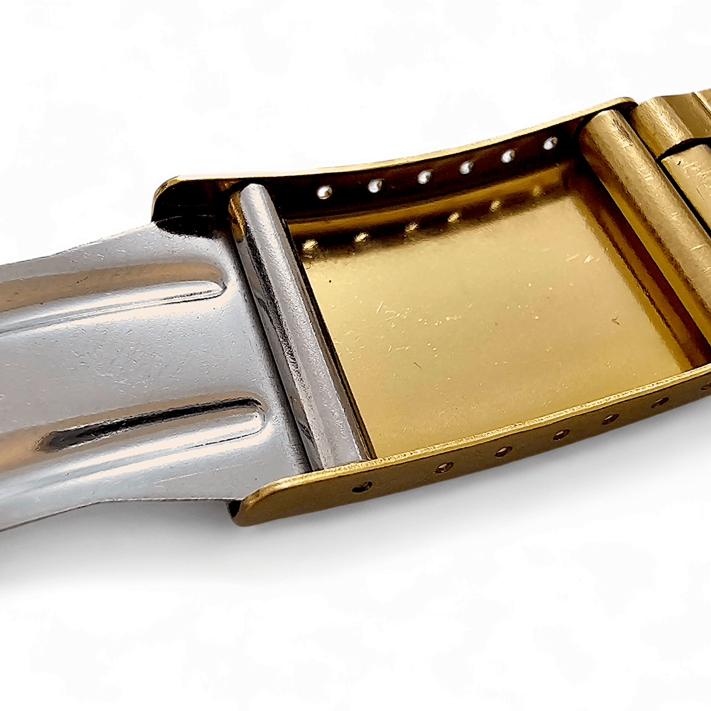 Gold PVD Watch Strap Band Bracelet Metal Stainless Steel Oyster Replacement 20mm - Wrist Envy