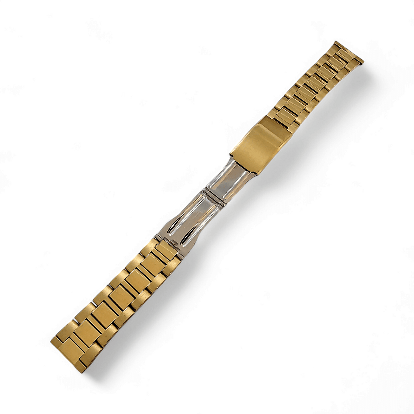 Gold PVD Watch Strap Band Bracelet Metal Stainless Steel Oyster Replacement 20mm - Wrist Envy
