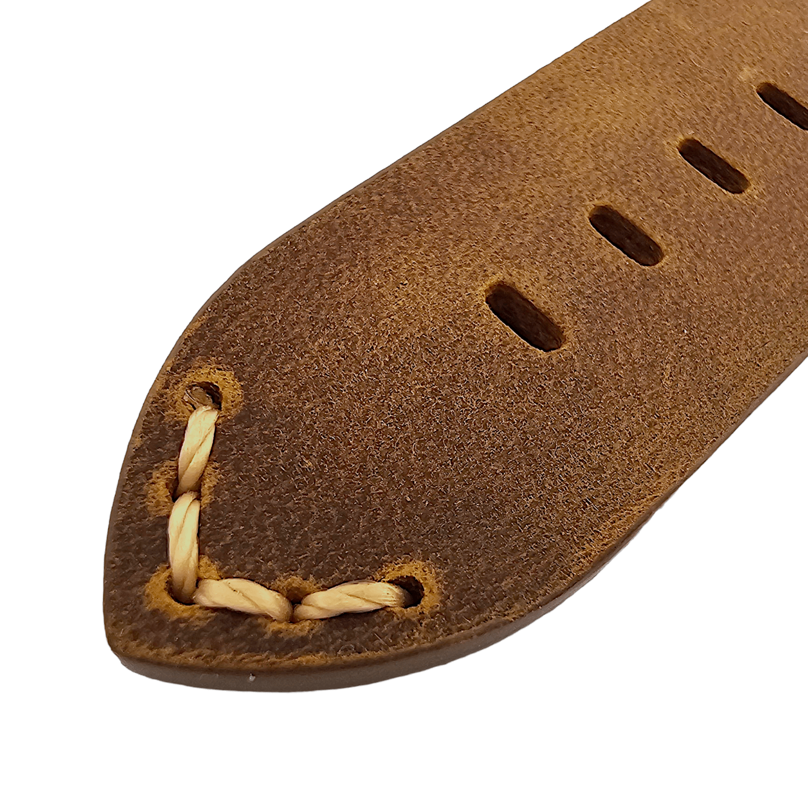 Handmade Top Grain Italian Leather Watch Strap Brown 20mm 22mm - Wrist Envy