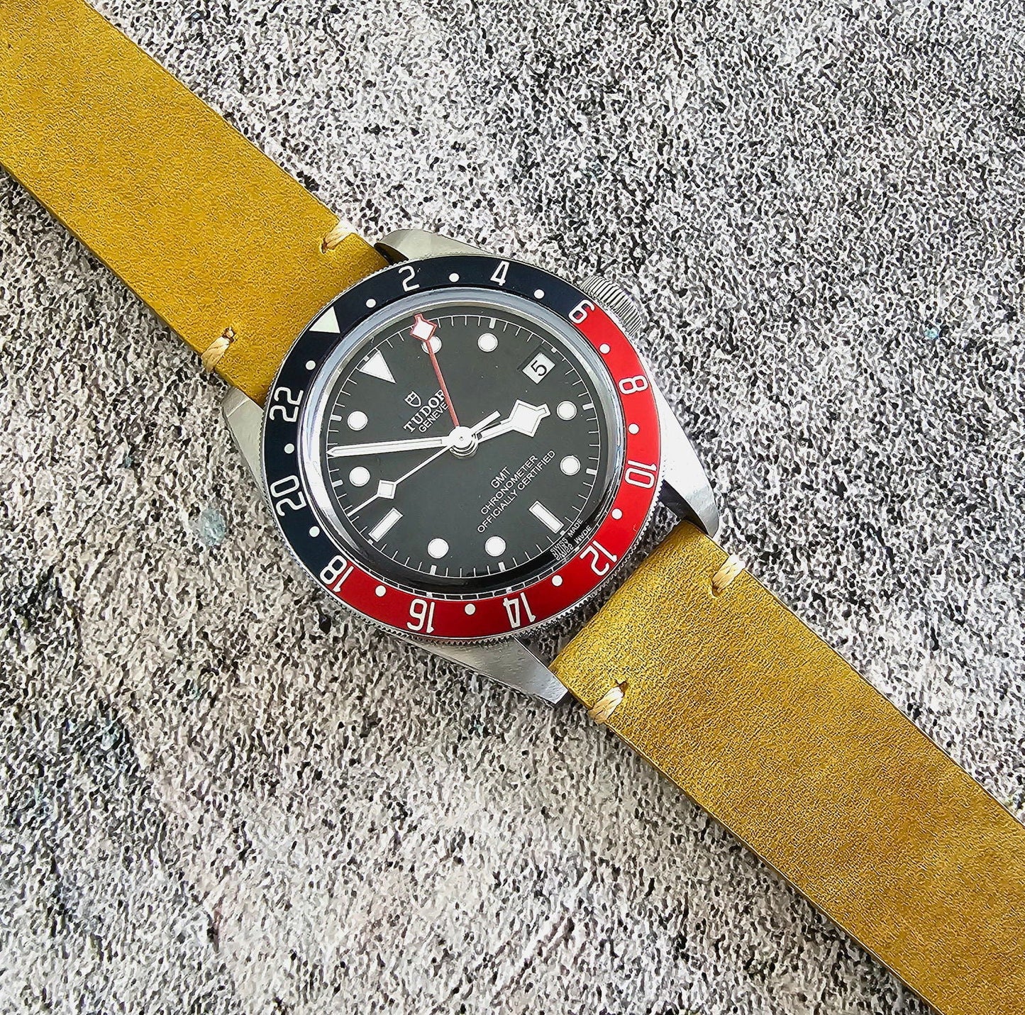 Handmade Top Grain Italian Leather Watch Strap Khaki Sand 20mm 22mm - Wrist Envy