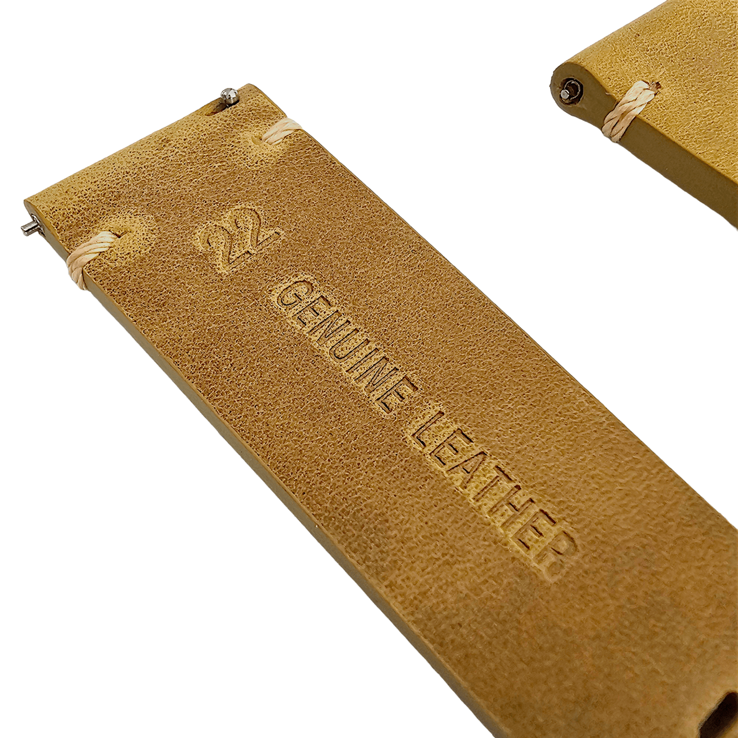 Handmade Top Grain Italian Leather Watch Strap Khaki Sand 20mm 22mm - Wrist Envy