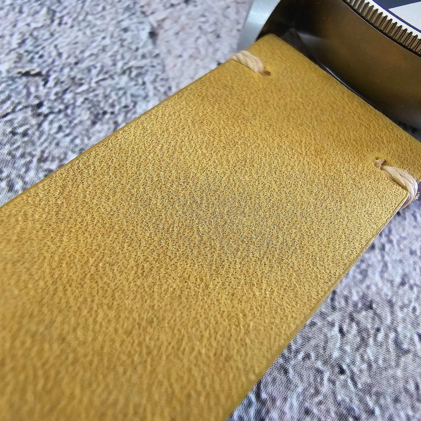 Handmade Top Grain Italian Leather Watch Strap Khaki Sand 20mm 22mm - Wrist Envy