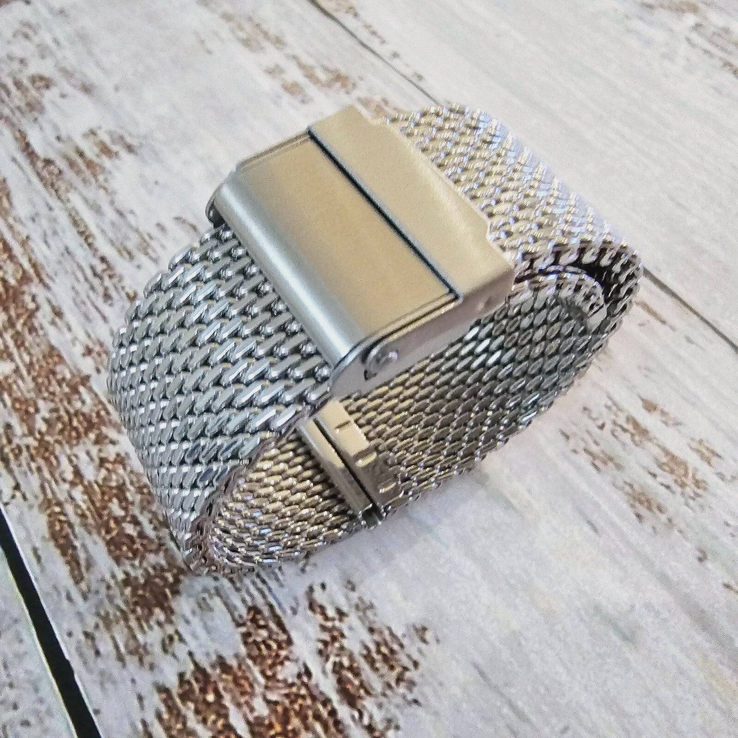 Heavy Duty Shark Mesh 2.5mm Watch Strap Band Milanese Bracelet Steel 18 20 22 mm - Wrist Envy
