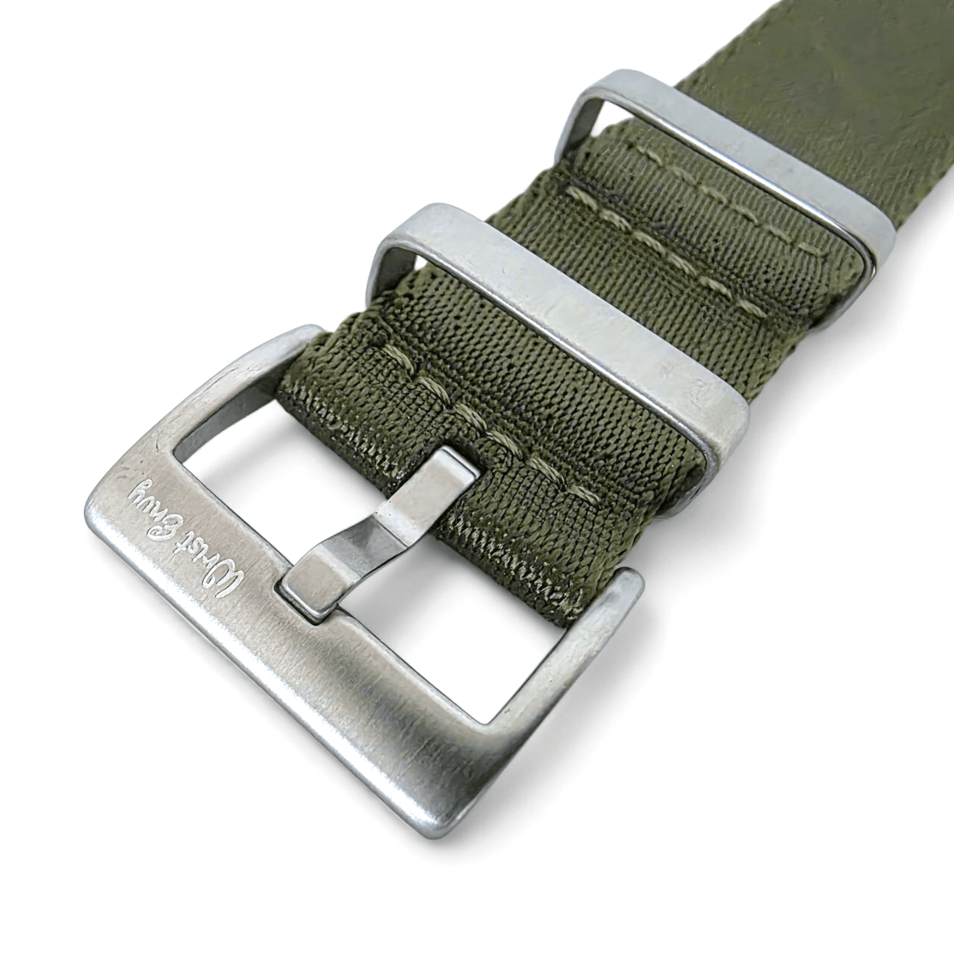 High Quality 1.8mm Thick Military Watch Strap 18mm 20mm 22mm Army Green - Wrist Envy