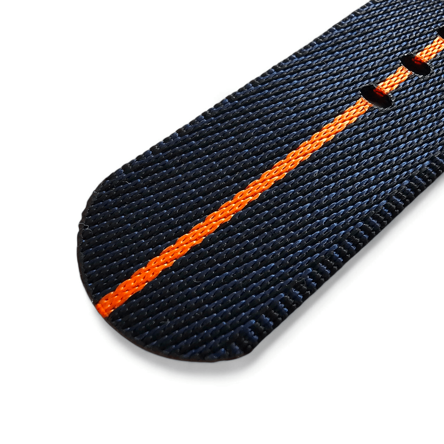 High Quality 1.8mm Thick Military Watch Strap 18mm 20mm 22mm Blue Orange - Wrist Envy