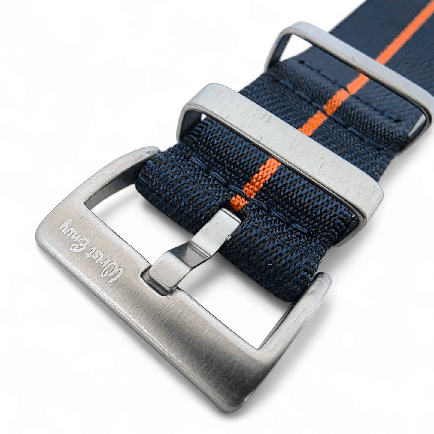 High Quality 1.8mm Thick Military Watch Strap 18mm 20mm 22mm Blue Orange - Wrist Envy
