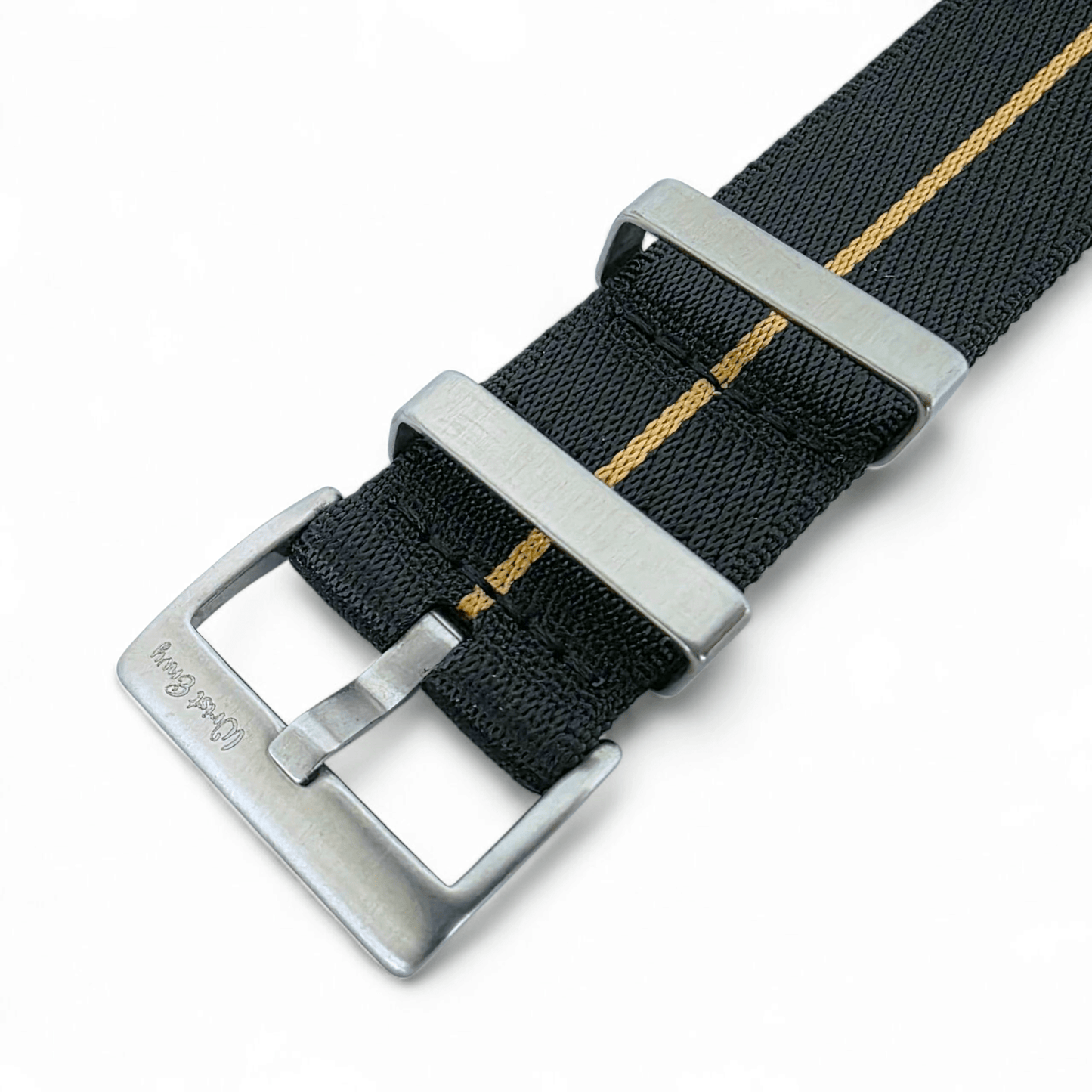 High Quality 1.8mm Thick Military Watch Strap Band 18mm 20mm 22mm Black Khaki Stripe - Wrist Envy