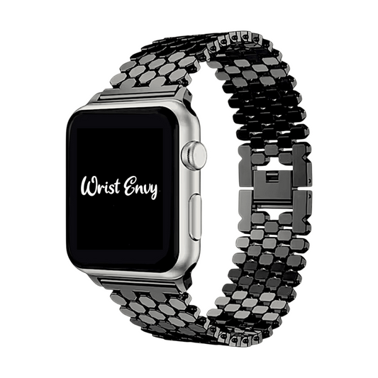 Honeycomb Bracelet for Apple Watch Black - Wrist Envy