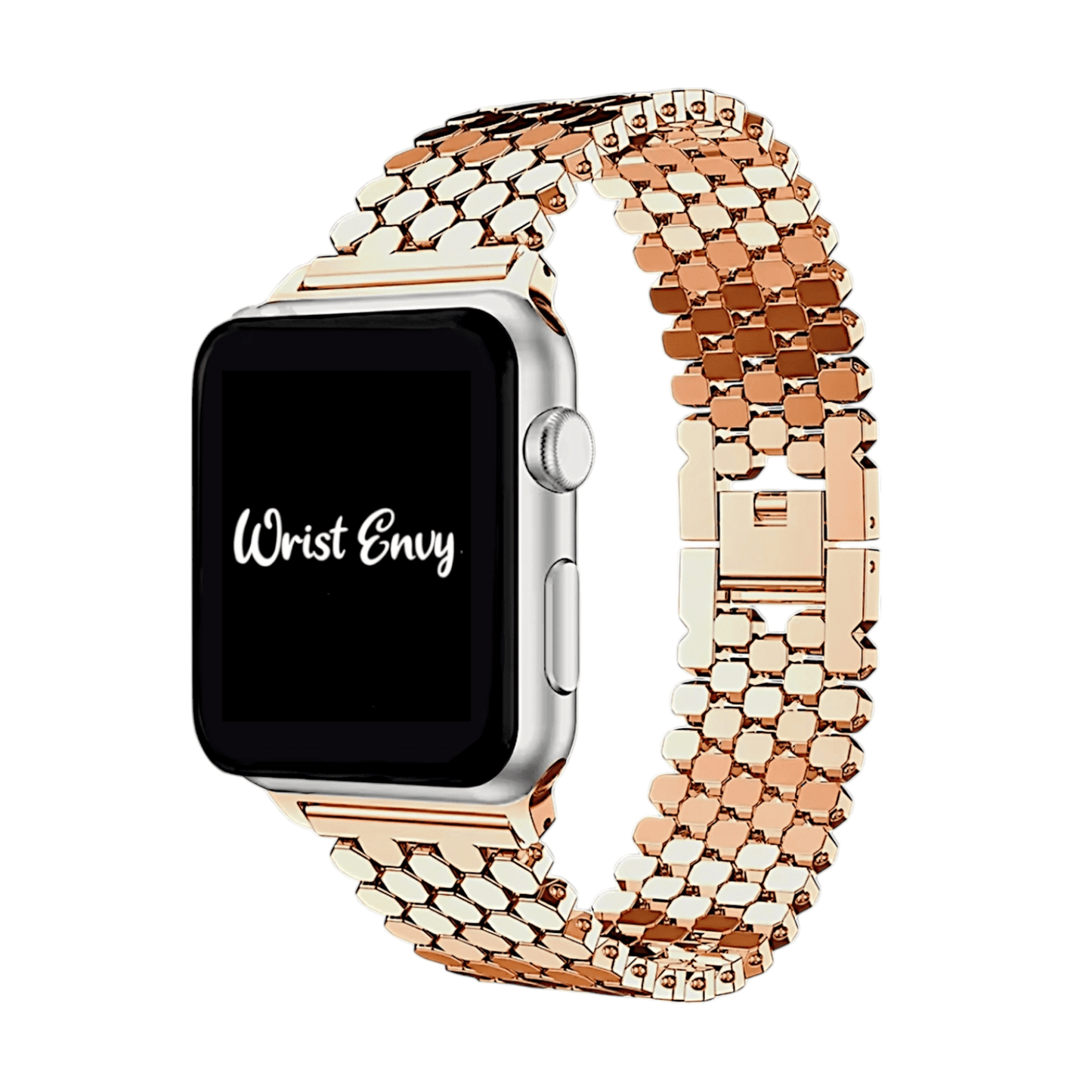 Honeycomb Bracelet for Apple Watch Rose Gold - Wrist Envy