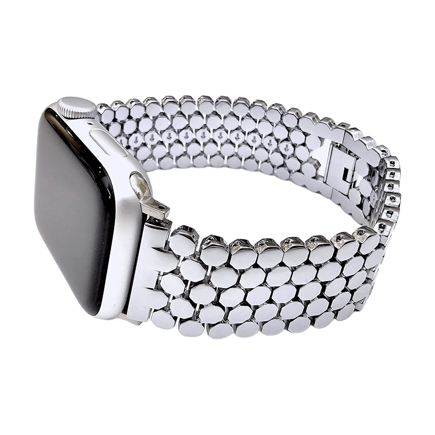 Honeycomb Bracelet for Apple Watch Silver - Wrist Envy