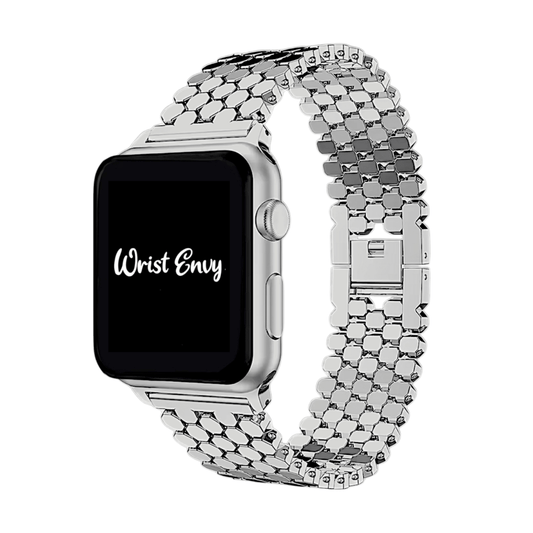 Honeycomb Bracelet for Apple Watch Silver - Wrist Envy