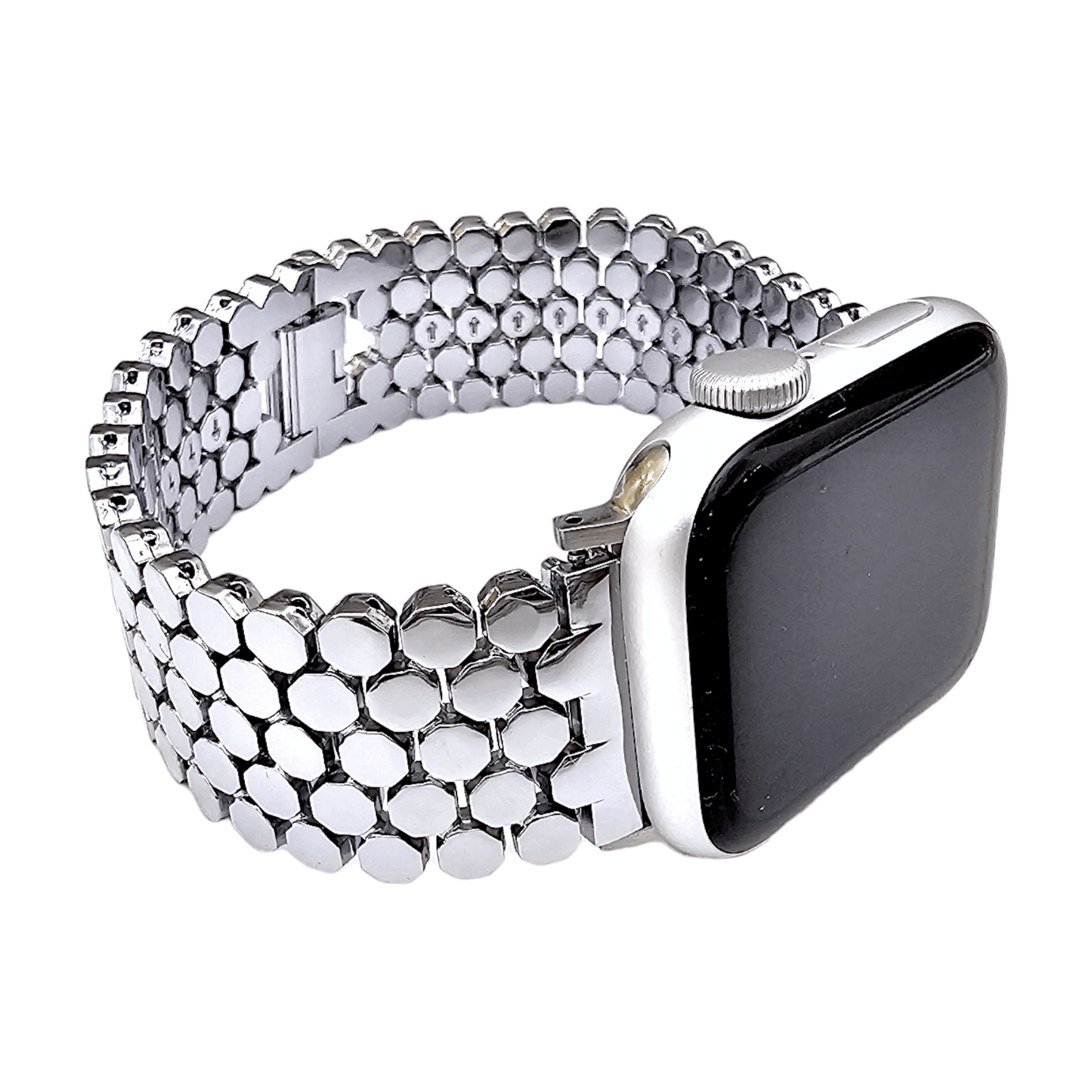 Honeycomb Bracelet for Apple Watch Silver - Wrist Envy