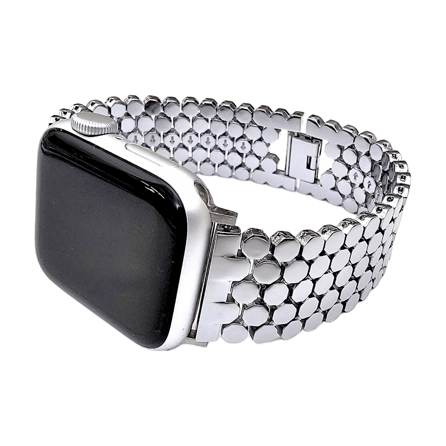 Honeycomb Bracelet for Apple Watch Silver - Wrist Envy