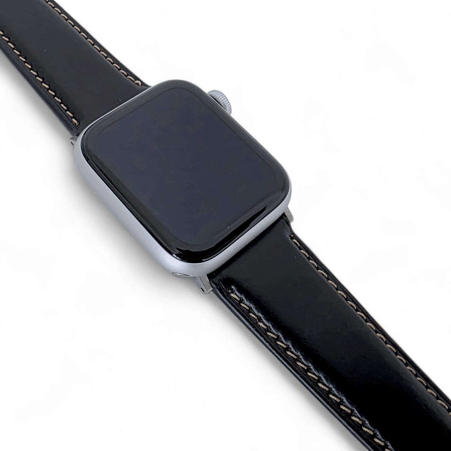 Horween Chromexcel Full Grain Leather Strap For Apple Watch Black - Wrist Envy