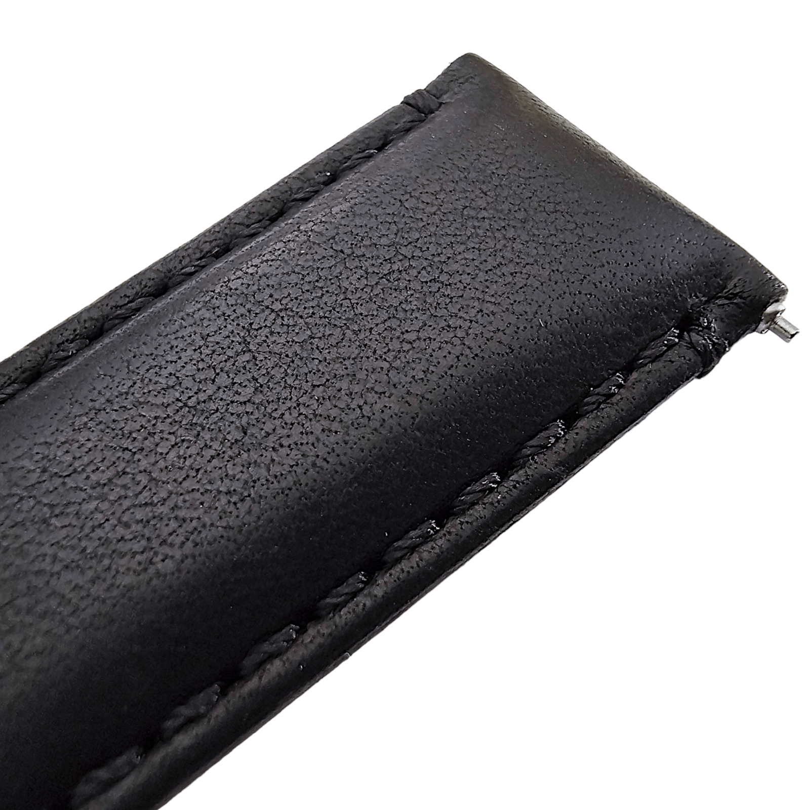 Horween Dublin Leather Watch Strap 20mm 22mm Black - Wrist Envy